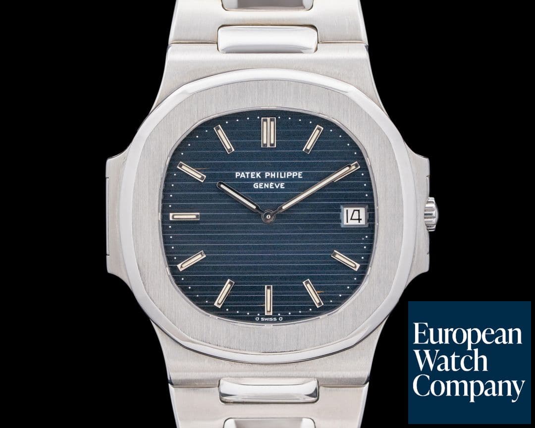 Image of Patek Philippe 3700/001 Nautilus SS Blue Dial RARE VINTAGE