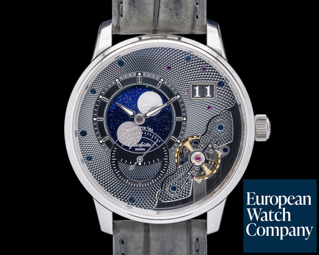 Image of Glashutte Original PanoLunarInverse Platinum Black Dial LIMITED 2025