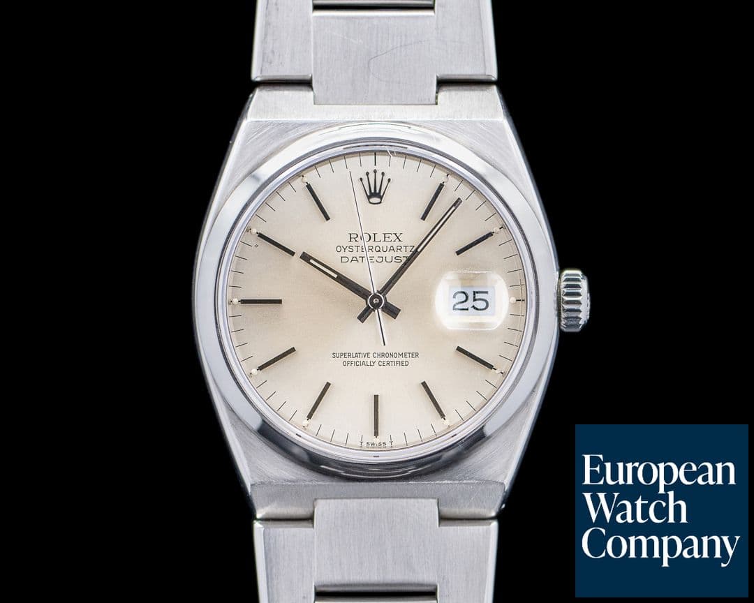 Image of Rolex 17000 Oysterquartz Datejust SS Champagne Dial C. 1984