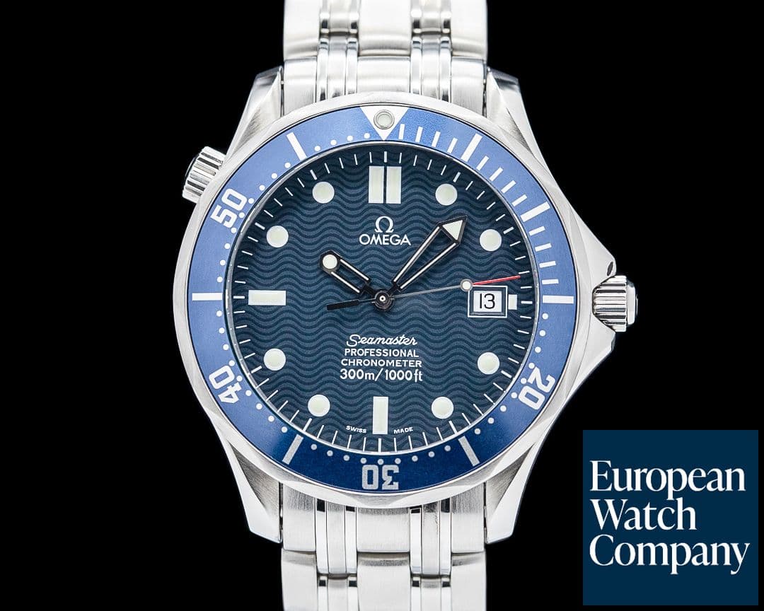 Image of Omega Seamaster Professional 300M SS Blue Dial FULL SET