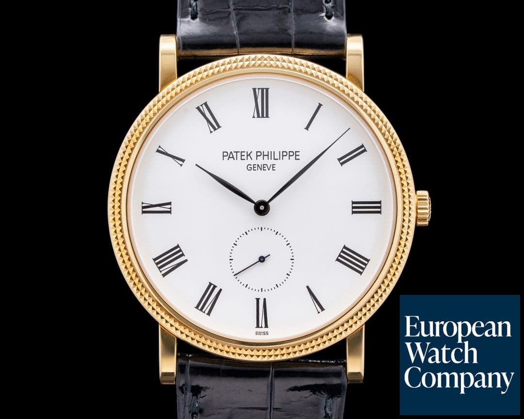 Image of Patek Philippe 5119J Calatrava 18K Yellow Gold White Dial