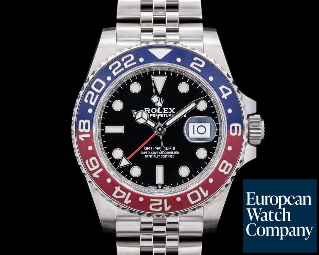 Image of Rolex 126710 GMT Master II Ceramic Jubilee "Pepsi" SS Black Dial
