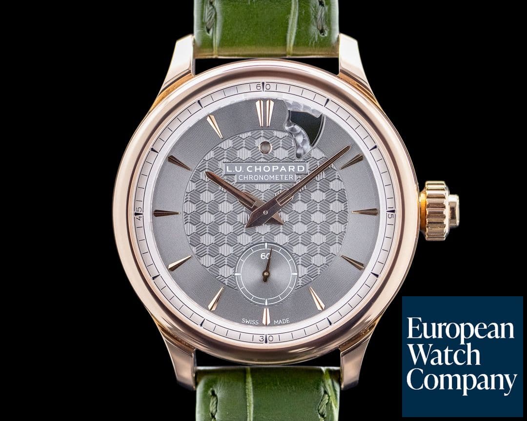 Image of Chopard 161949-5001 LUC Strike One 18K Rose Gold Gray Dial