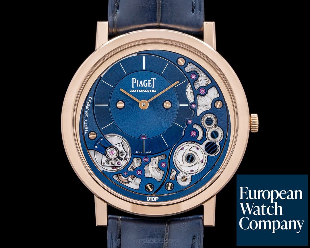Image of Piaget G0A48125 Altiplano Ultimate Automatic 18K Rose Gold Blue Dial 2024