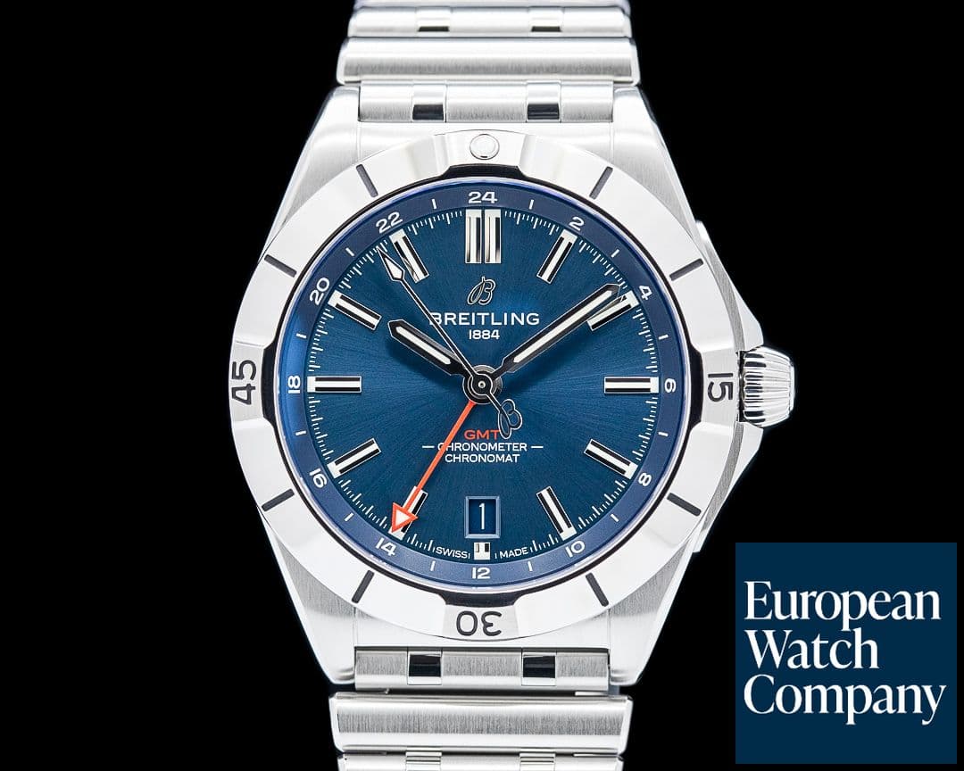 Image of Breitling A32398 Chronomat GMT SS Blue Dial
