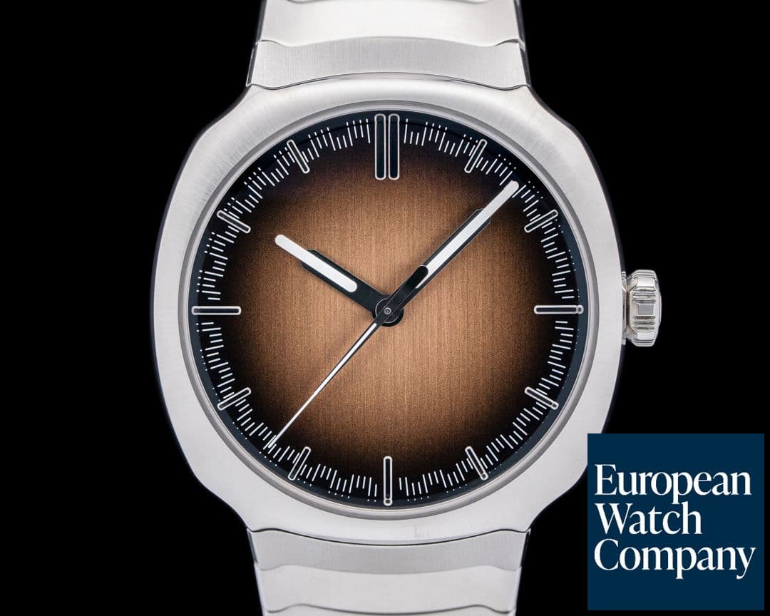 Image of H. Moser and Cie. 6200-1207 Streamliner Centre Seconds SS Smoked Salmon Dial