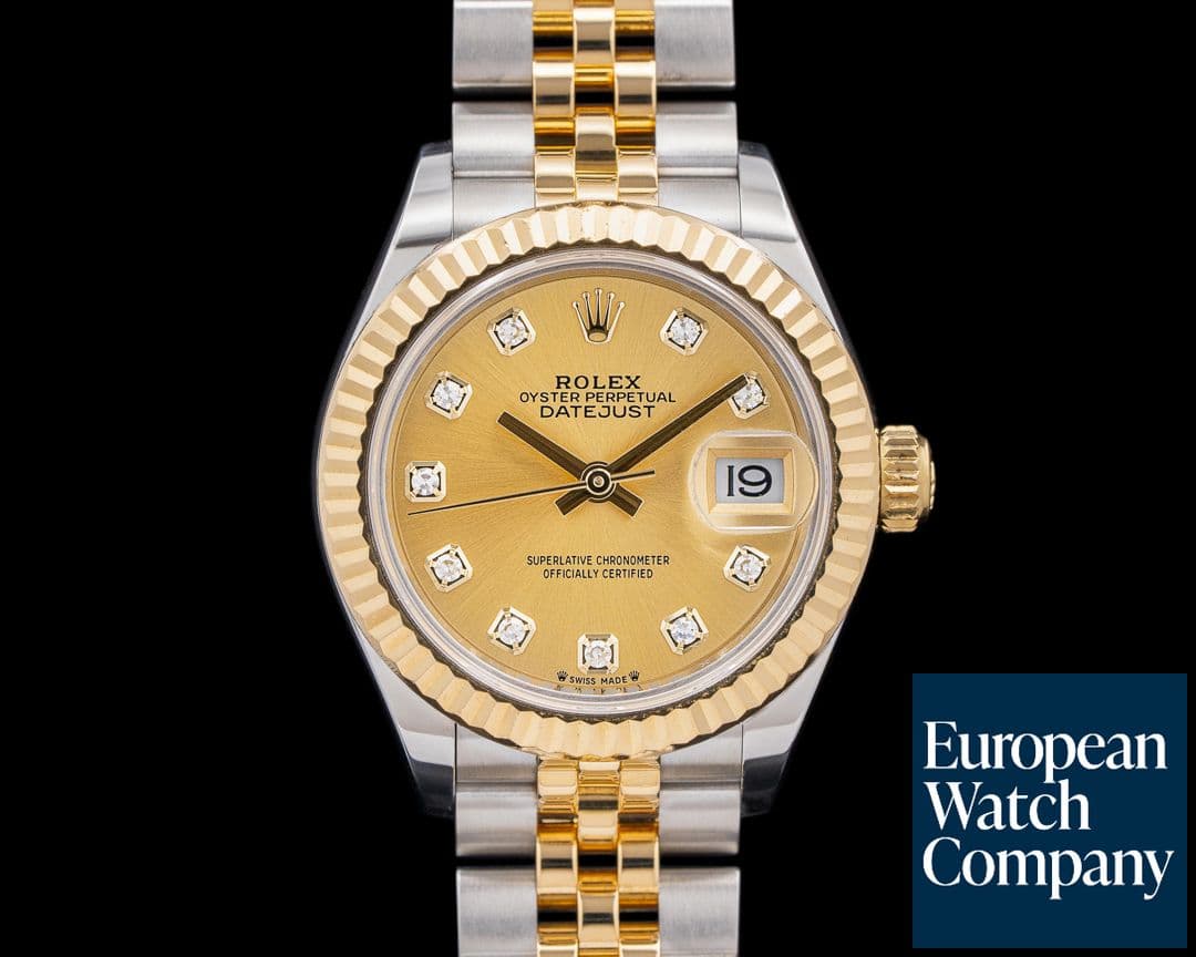 Image of Rolex 279173 Lady-Datejust 28 SS / 18K YG Champagne Dial