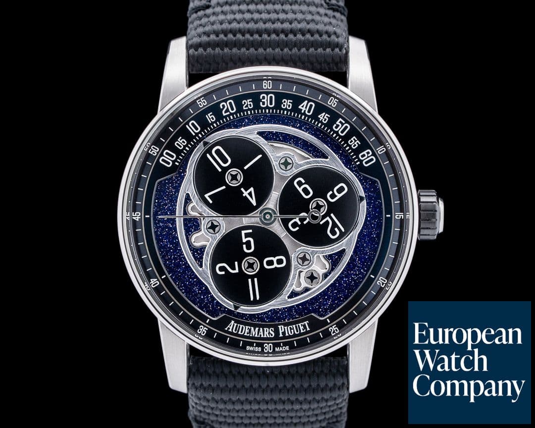 Image of Audemars Piguet Code 11.59 Starwheel 18K White Gold Blue Aventurine Dial