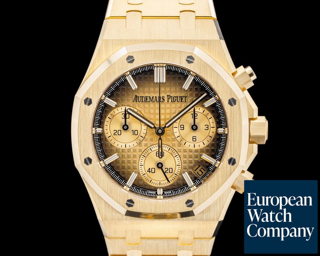 Image of Audemars Piguet Royal Oak Chronograph 18K YG Smoked Yellow Gold Dial