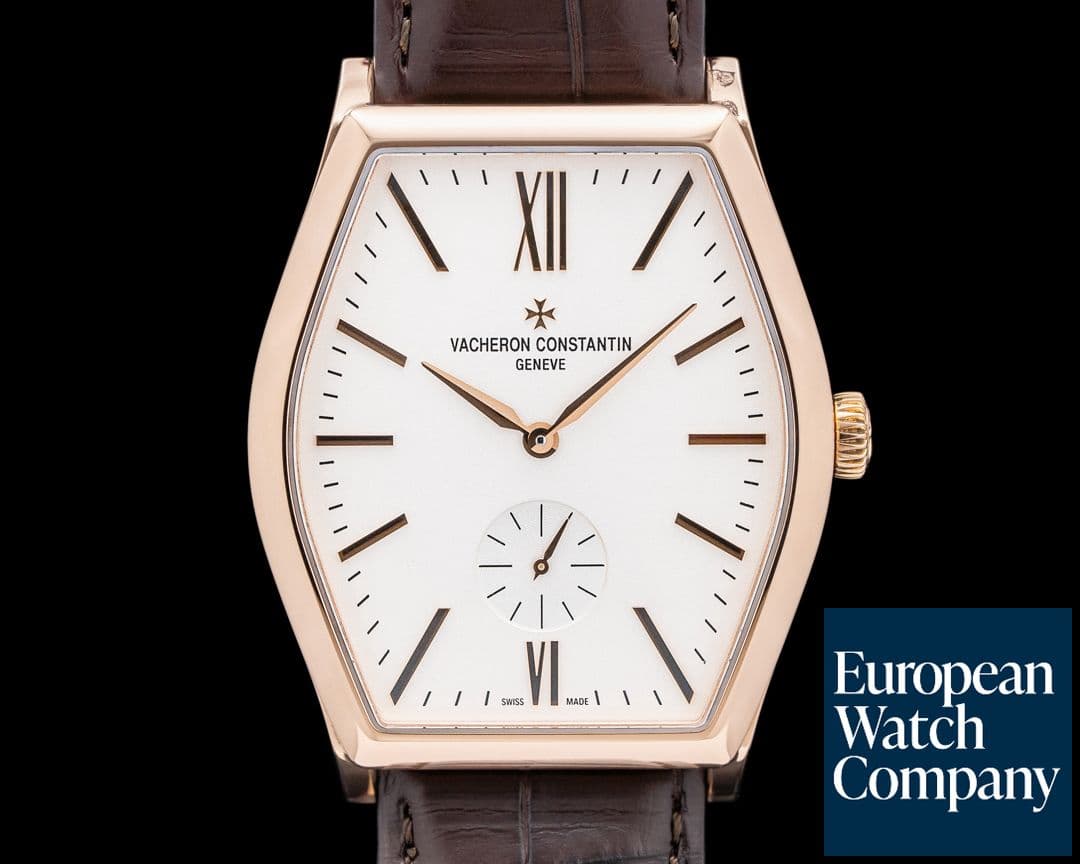 Image of Vacheron Constantin 82230/000R-9963 Malte Manual Wind 18K Rose Gold Silver Dial