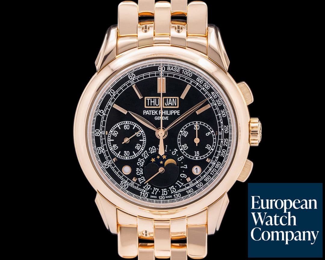 Image of Patek Philippe 5270/1R-001 Perpetual Calendar Chronograph Rose Gold Black Dial