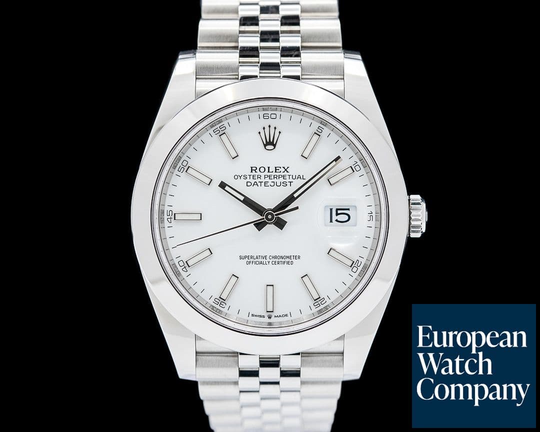 Image of Rolex 126300 Datejust 41 SS White Dial