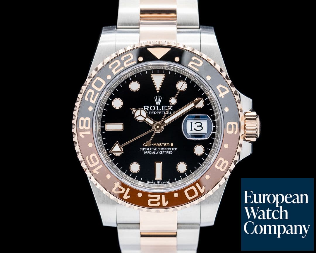Image of Rolex 126711CHNR GMT-Master II SS / 18K Rose Gold Black Dial