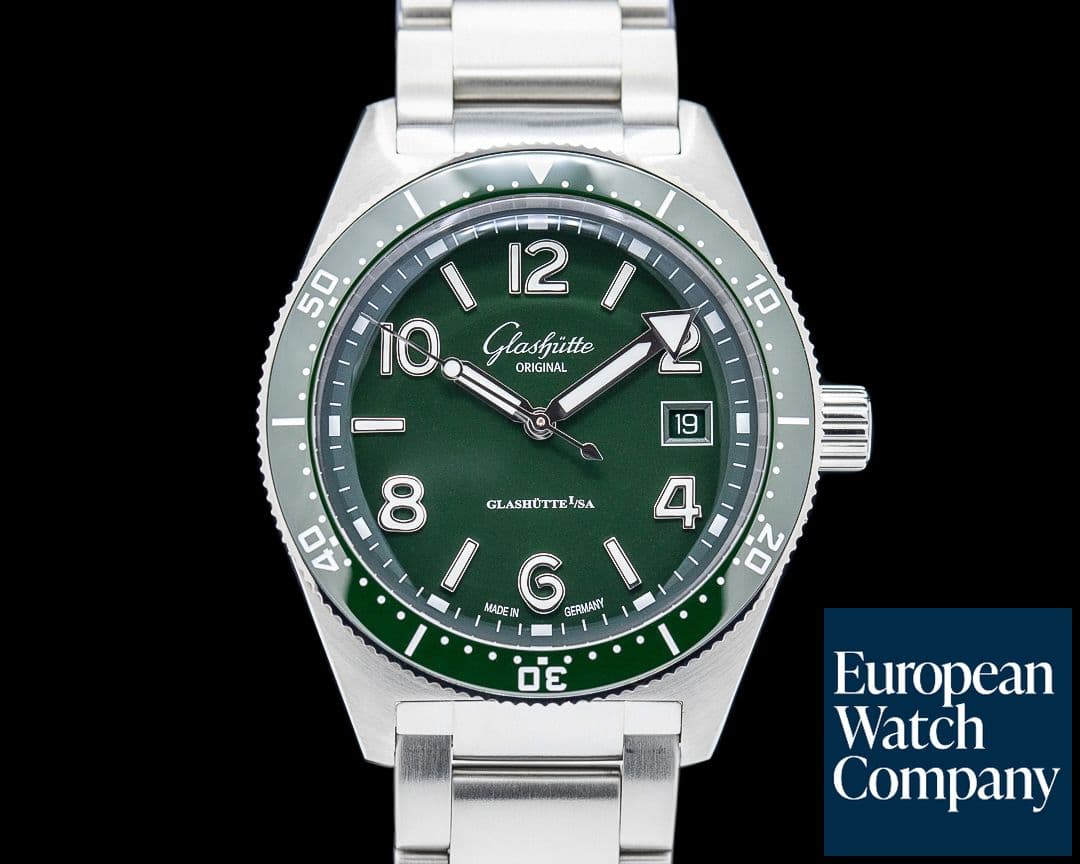 Image of Glashutte Original SeaQ SS Green Dial