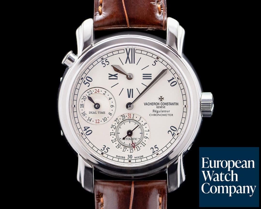Image of Vacheron Constantin 42005/000G-8900 Malte Dual Time Regulator 18K WG Cream Dial