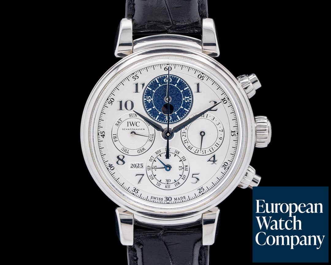 Image of IWC IW392104 Da Vinci Perpetual Calendar Chronograph Platinum Silver Dial