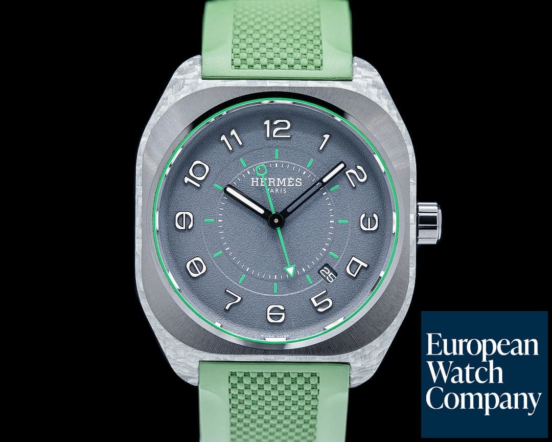 Image of Hermes W402991WW00 H08 Black Glass Fiber Composite Concrete Dial 2025