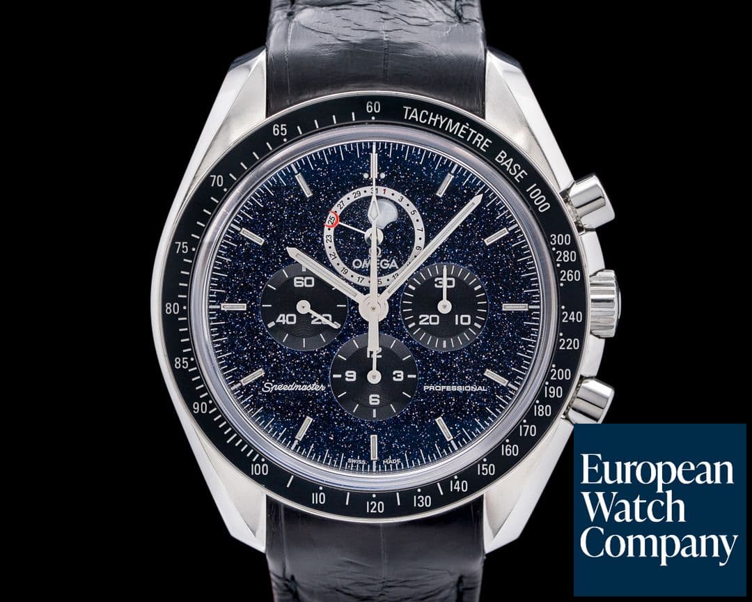 Image of Omega 311.30.44.32.01.001 Speedmaster Moonphase SS Aventurine Dial