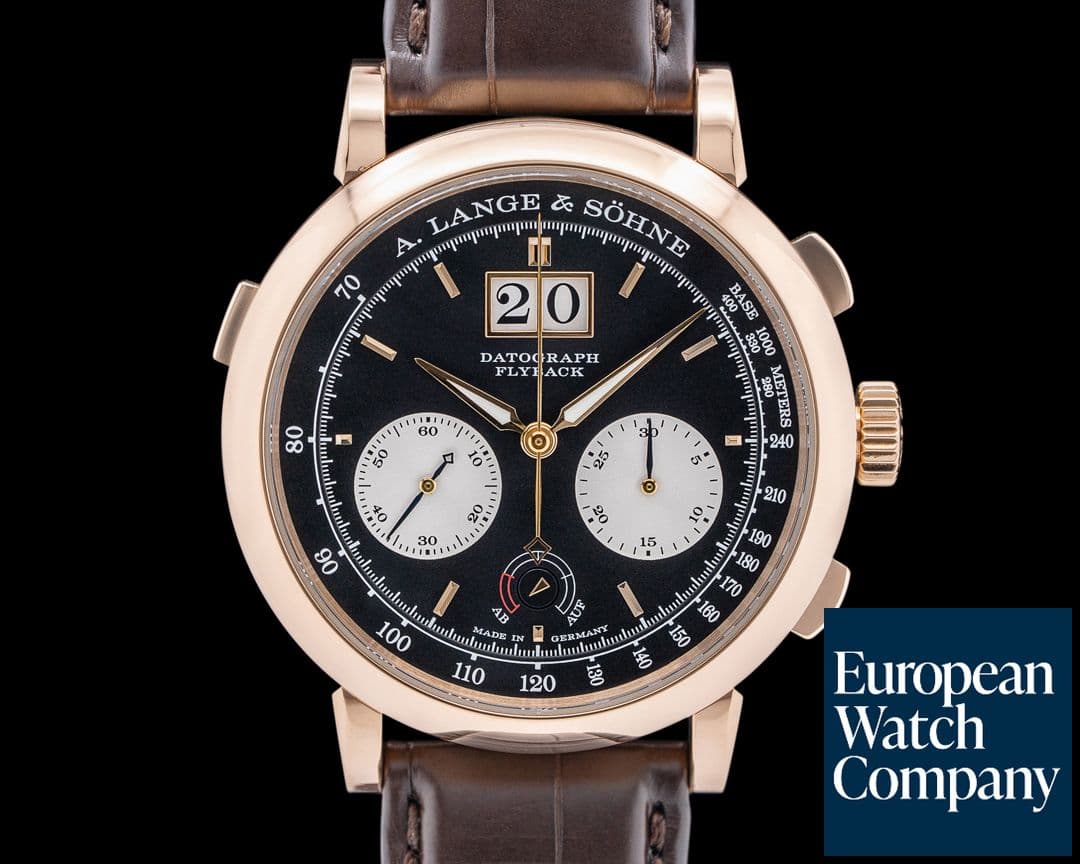 Image of A. Lange and Sohne 405.031 Datograph Up Down Rose Gold Black Dial