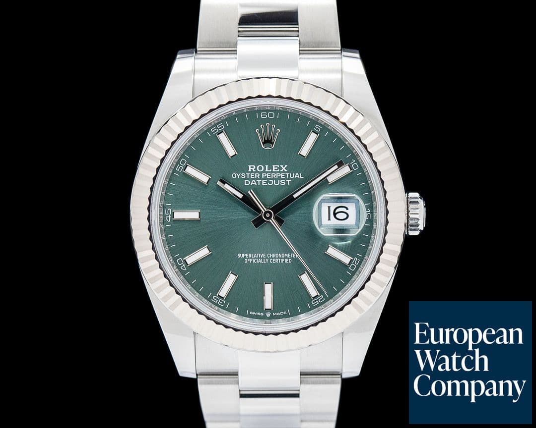 Image of Rolex 126334 Datejust 41 SS Mint Green Dial 2025