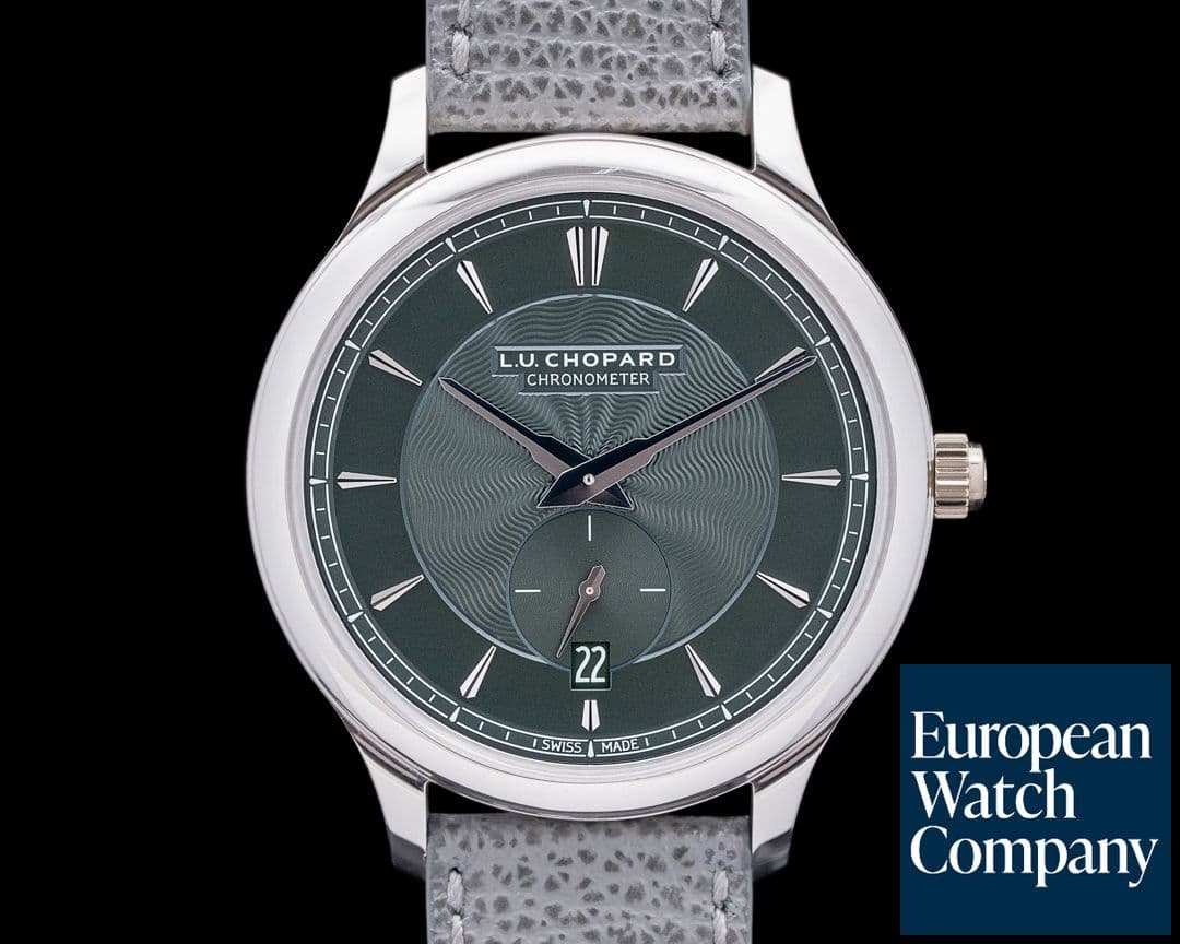 Image of Chopard 161242-1003 L.U.C XPS 1860 Officer 18K White Gold Green Dial LE 2024