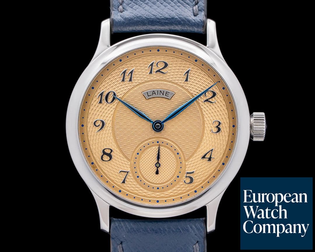 Image of Laine Laine V38 Salmon Guilloche SS Salmon Dial