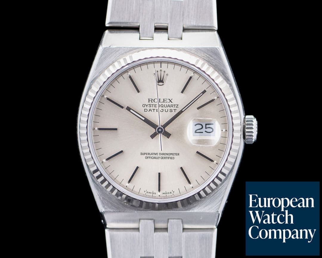 Image of Rolex 17014 Datejust Oysterquartz SS Silver Dial