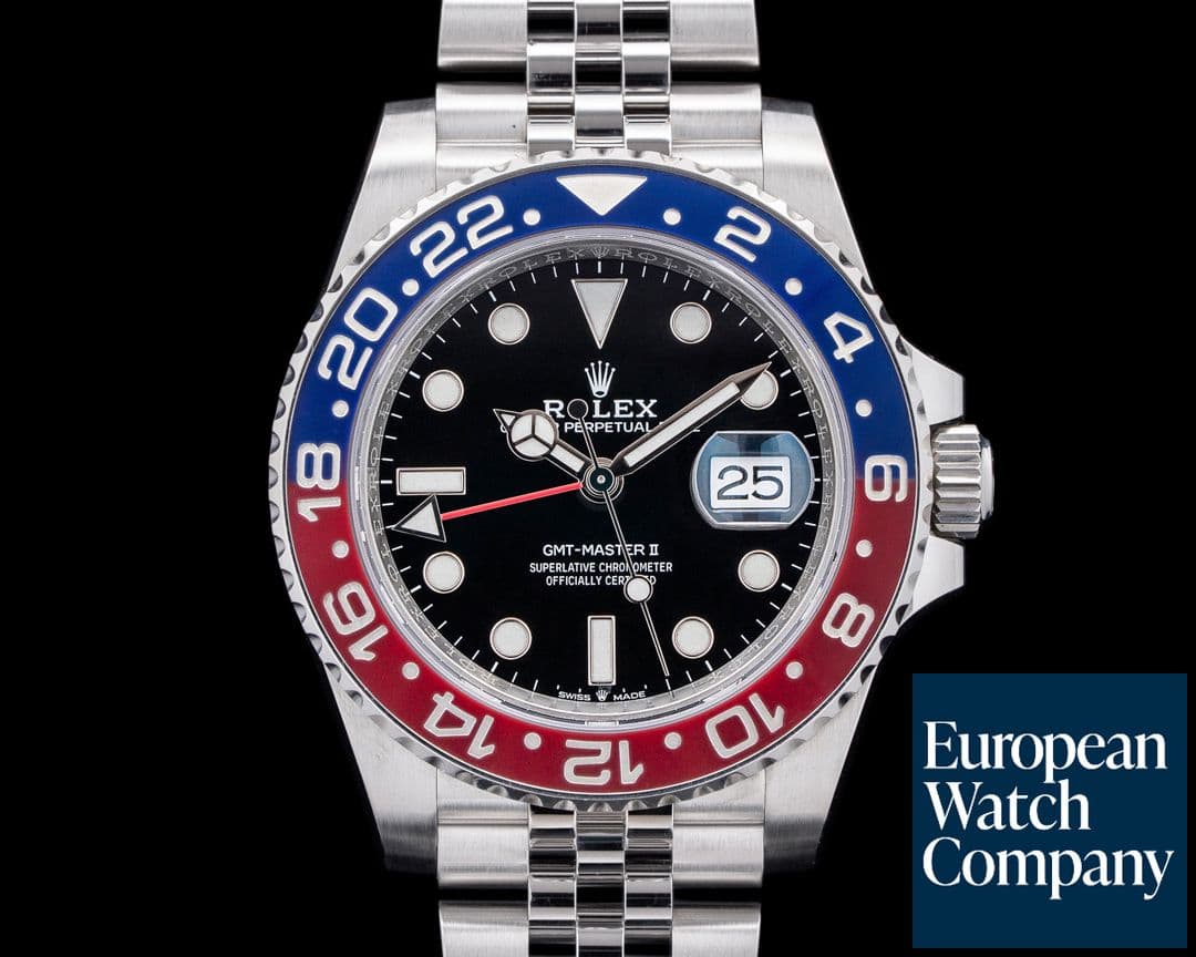 Image of Rolex 126710 GMT Master II Ceramic Jubilee "Pepsi" SS Black Dial