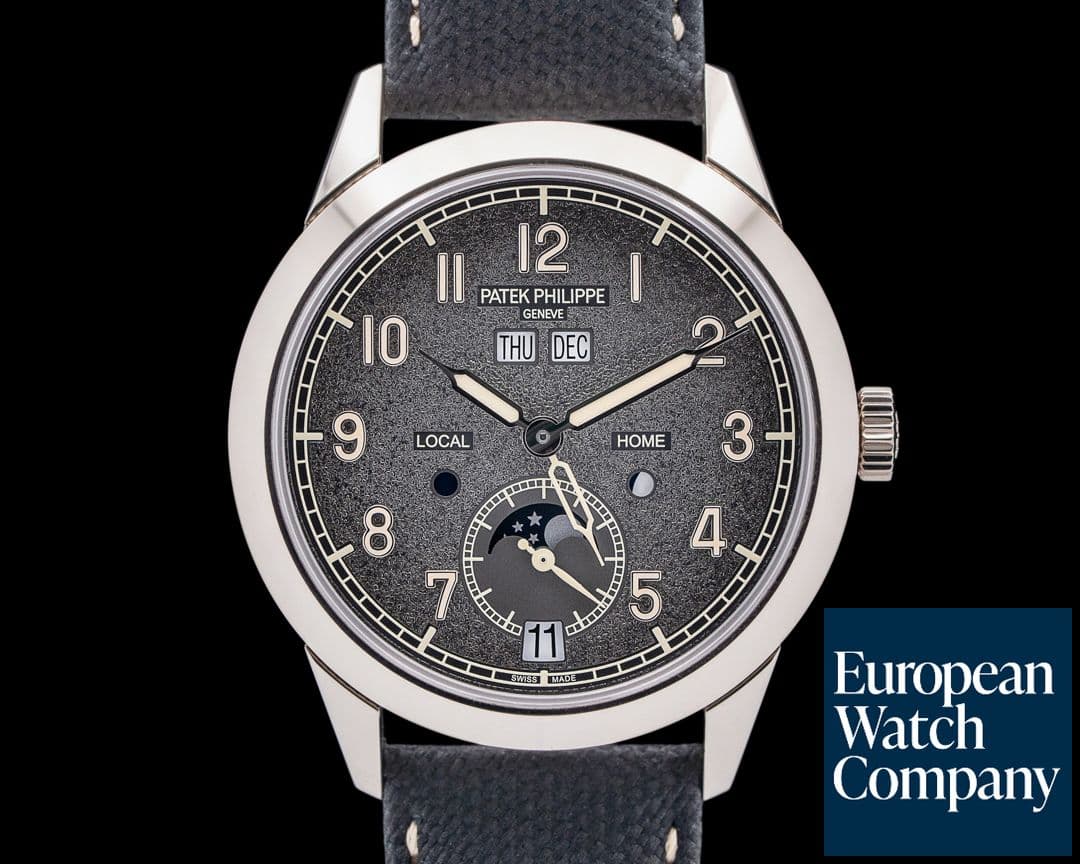 Image of Patek Philippe 5326G Annual Calendar Travel Time 18K White Gold Gray Dial