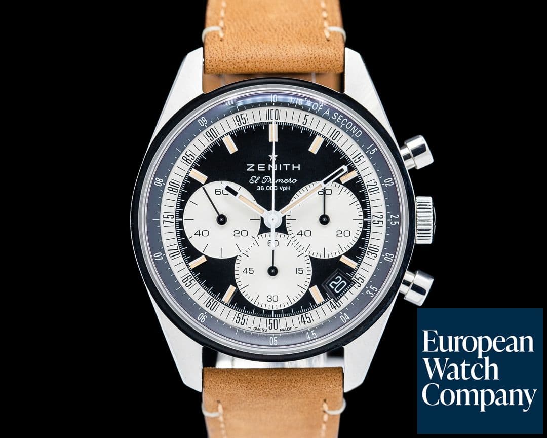 Image of Zenith 03.3200.3600/21.C903 Chronomaster Original SS Black Panda Dial