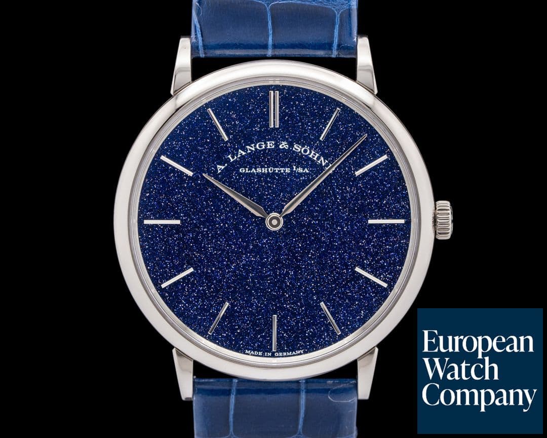 Image of A. Lange and Sohne 205.086 Saxonia Thin Copper Blue Dial 18K White Gold