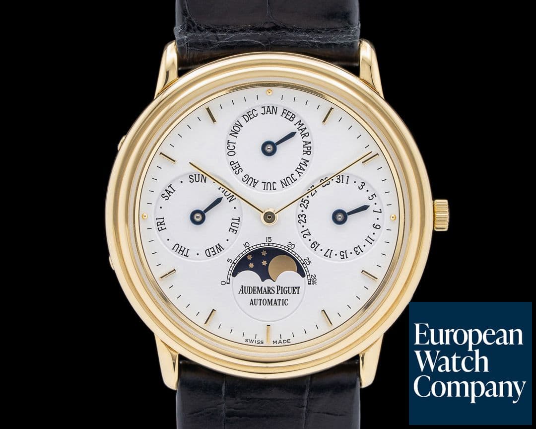 Image of Audemars Piguet 25657BA Quantieme Perpetual Calendar 18K Yellow Gold White Dial