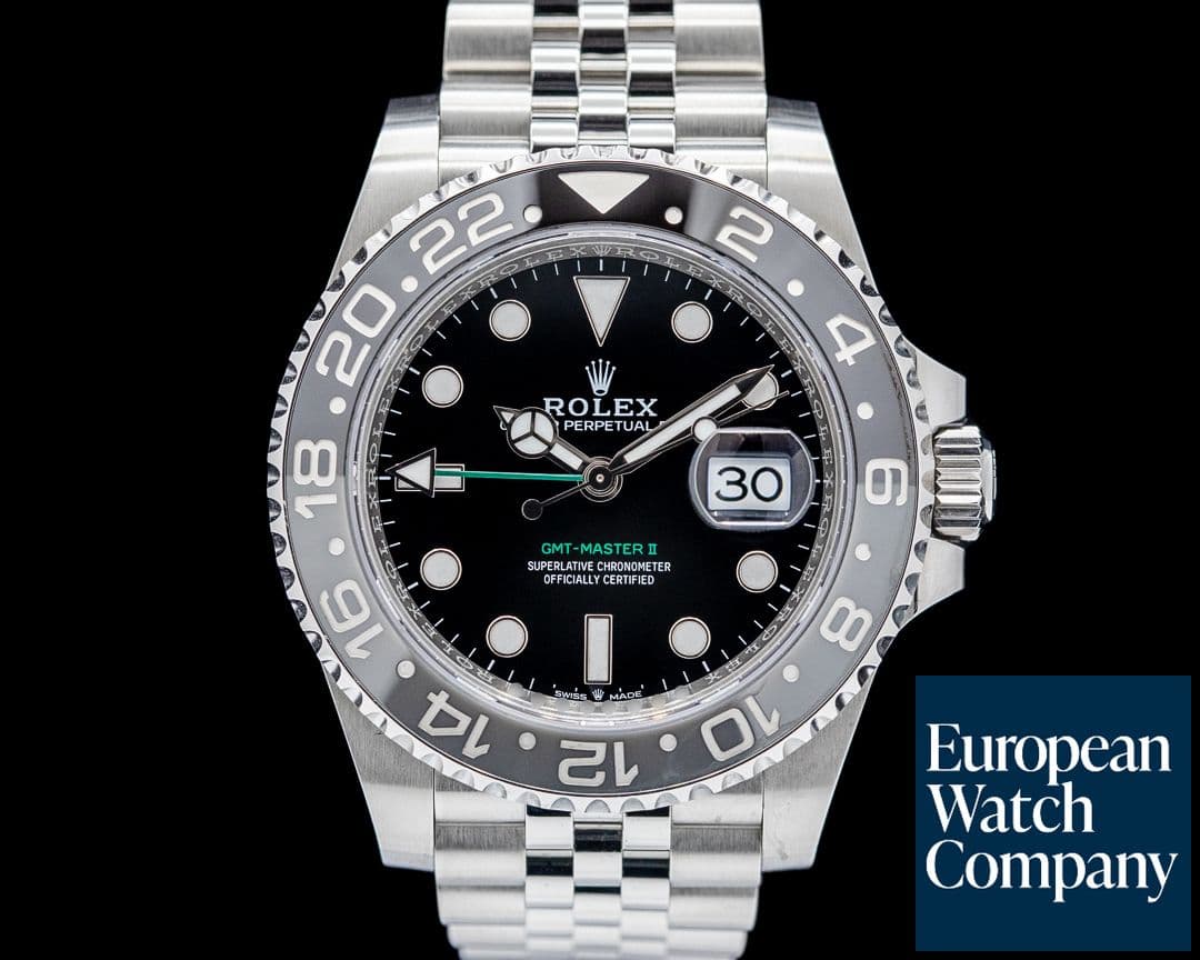 Image of Rolex 126710GRNR GMT-Master II Jubilee Oystersteel Black Dial 2024