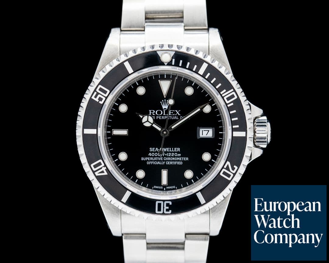 Image of Rolex 16600 Sea-Dweller SS Black Dial FULL SET