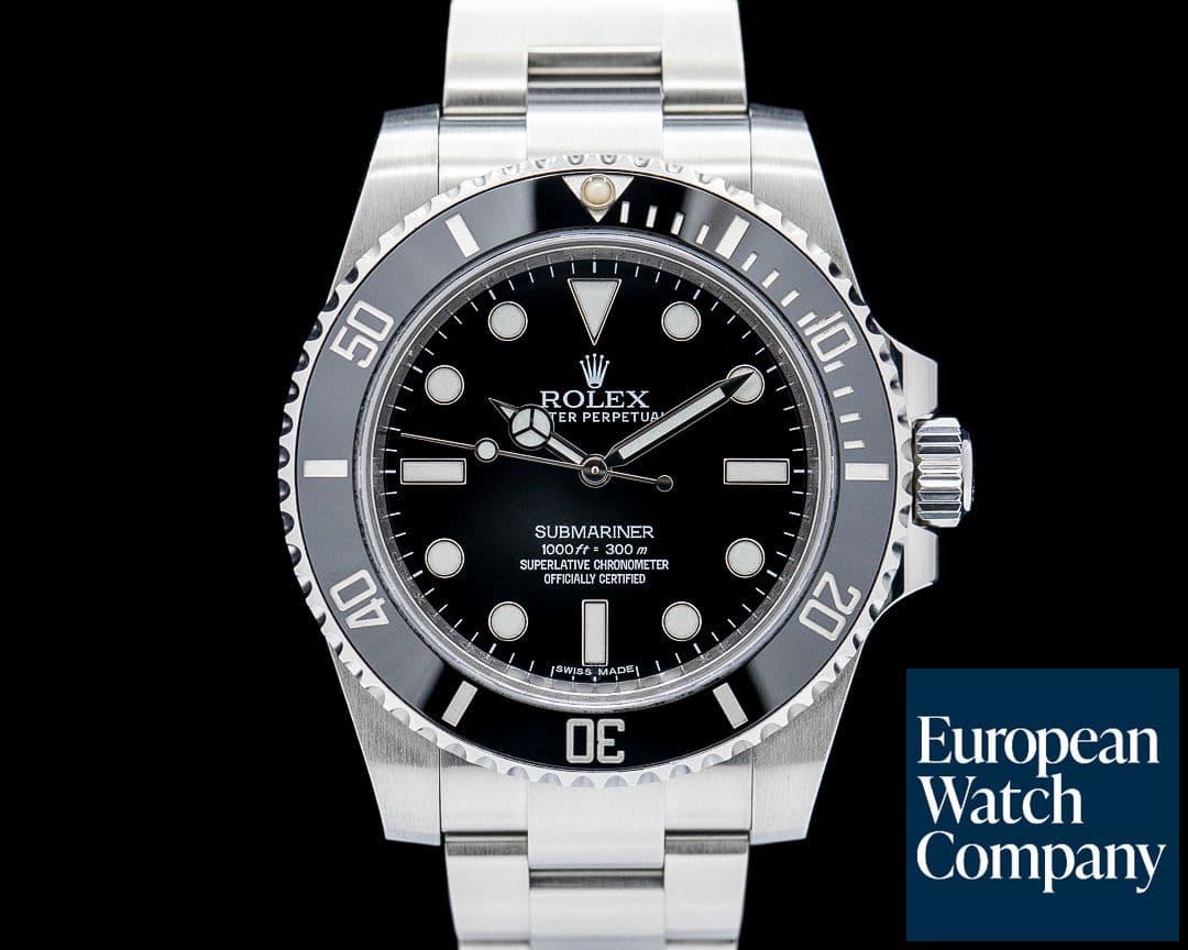 Image of Rolex 114060 Submariner Ceramic Bezel SS Black Dial