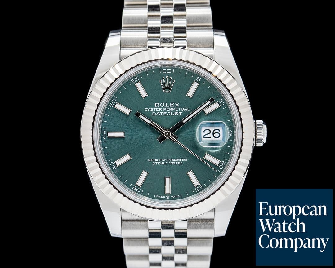Image of Rolex 126334 Datejust 41 SS Mint Green Dial 2025