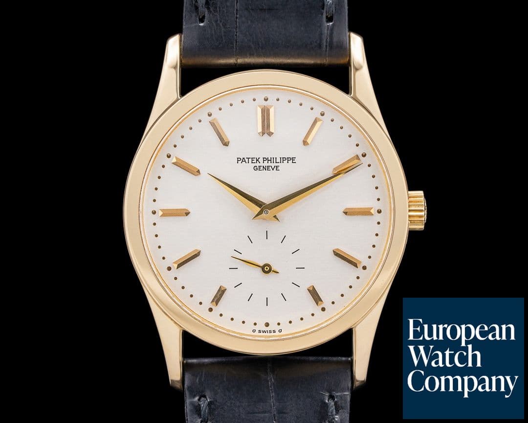 Image of Patek Philippe 3796J Calatrava 18K Yellow Gold Silver Dial