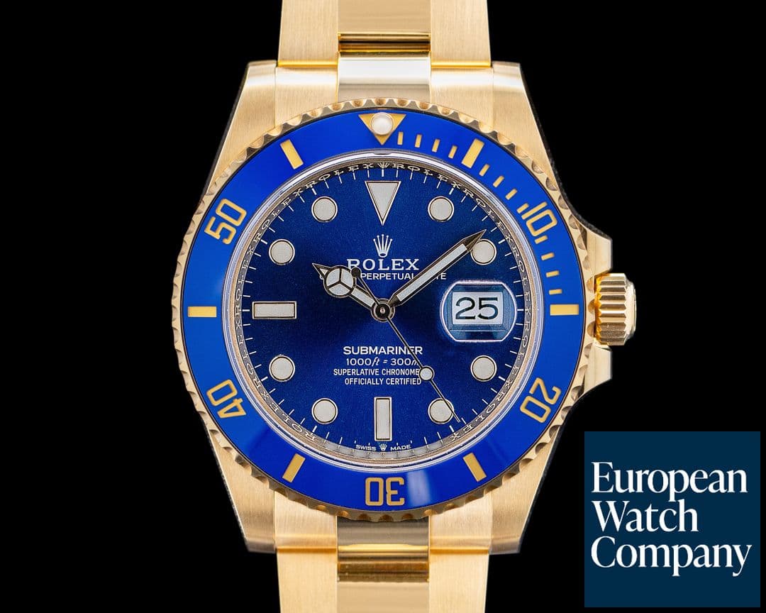 Image of Rolex 126618LB Submariner Date 18K Yellow Gold Blue Dial