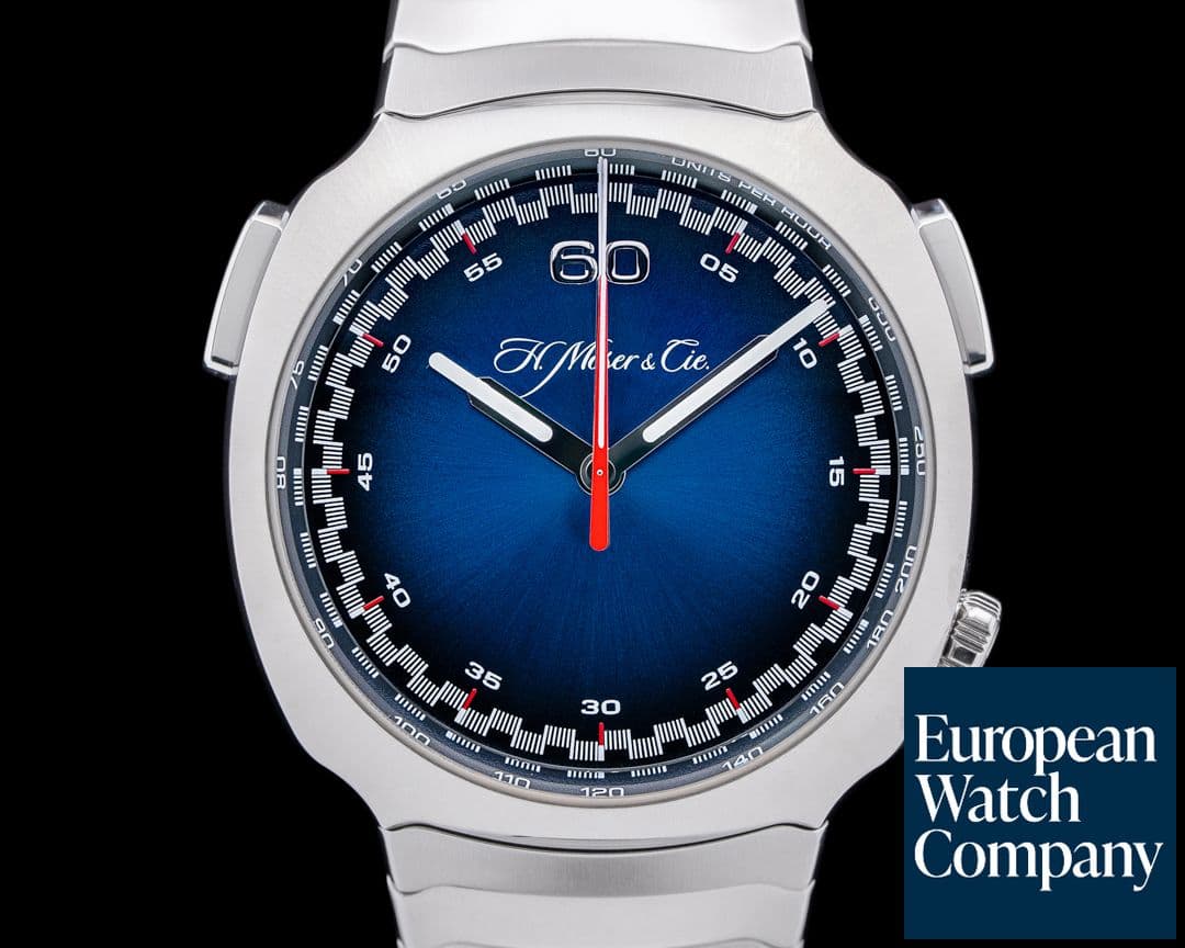 Image of H. Moser and Cie. 6902 Streamliner Flyback Chronograph SS Blue Dial