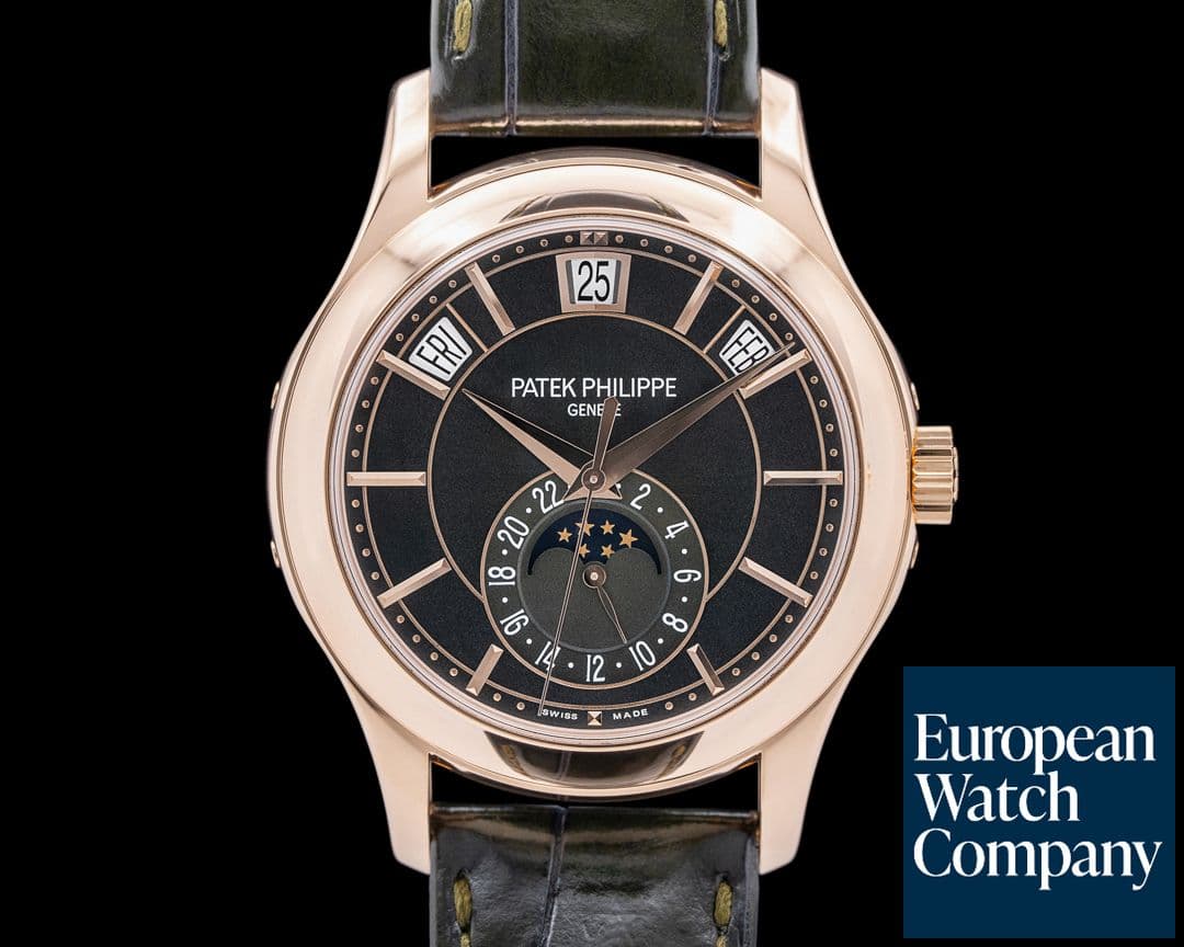 Image of Patek Philippe 5205R Annual Calendar 18K Rose Gold Green Dial 2025