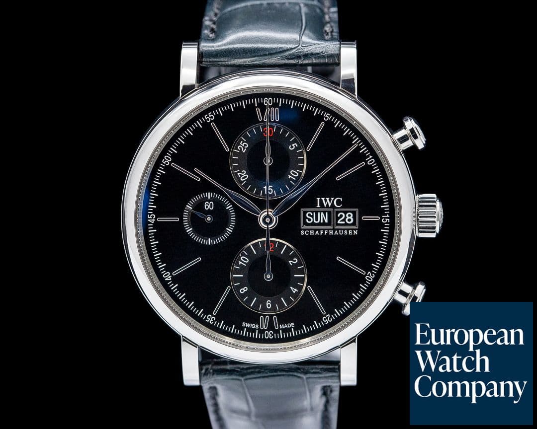 Image of IWC IW391029 Portofino Chronograph SS Black Dial