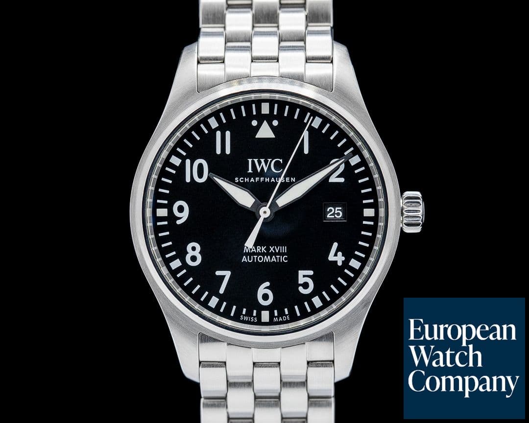 Image of IWC IW327011 Mark XVIII Pilot SS Black Dial