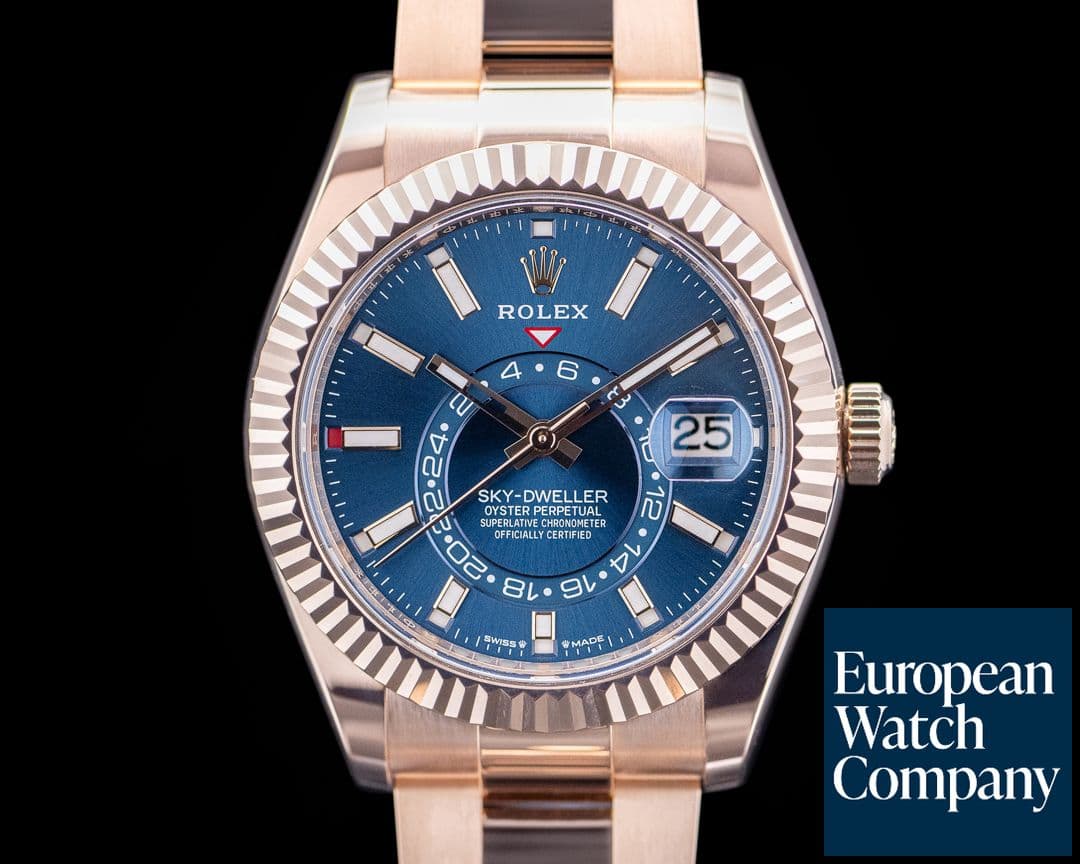 Image of Rolex 336935 Sky-Dweller 18K Rose Gold Blue Dial UNWORN 2025