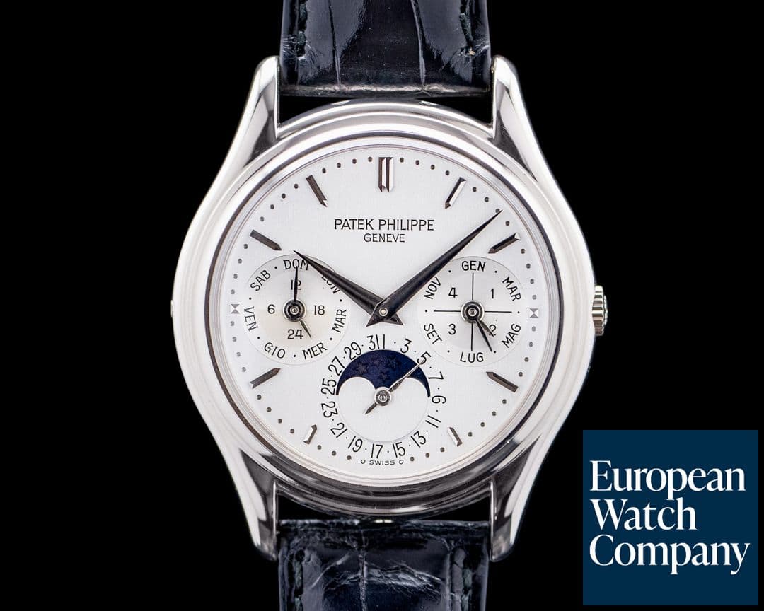 Image of Patek Philippe 3940G Perpetual Calendar 18K White Gold Silver Dial