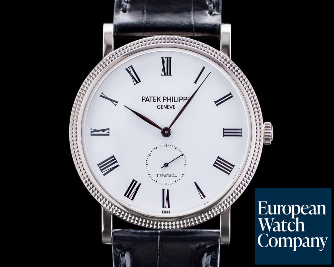 Image of Patek Philippe 5119G Calatrava 18K White Gold White Dial Tiffany & Co. Edition RARE