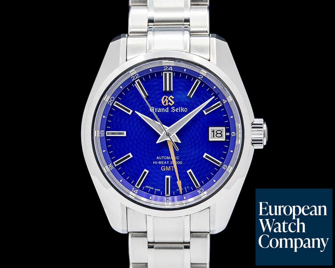 Image of Grand Seiko Hi-Beat 36000 GMT "Blue Peacock" SS LIMITED