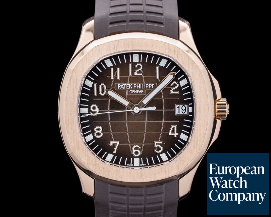 Image of Patek Philippe 5167R Aquanaut 18K Rose Gold Brown Dial