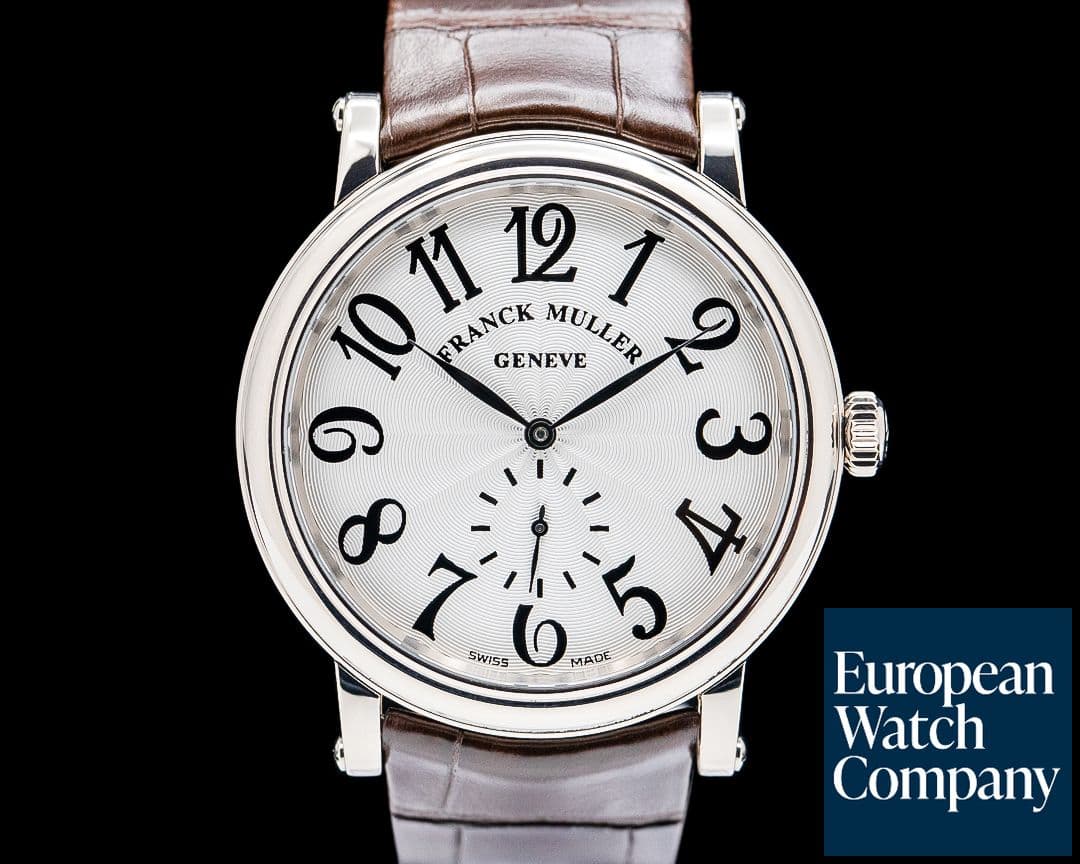 Image of Franck Muller 7421B56 Round 18K White Gold Silver Guilloche Dial