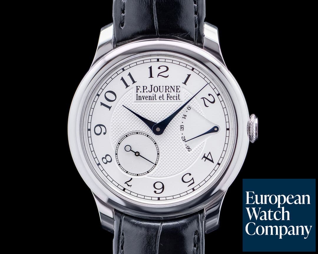 Image of F. P. Journe Chronometre Souverain Manual Wind Platinum Silver Dial 2024