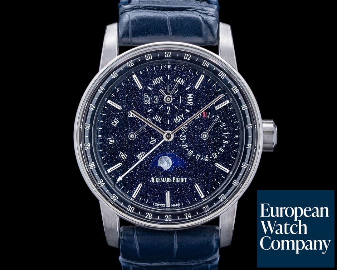 Image of Audemars Piguet 26394BC Code 11.59 Perpetual Calendar 18K WG Blue Aventurine Dial